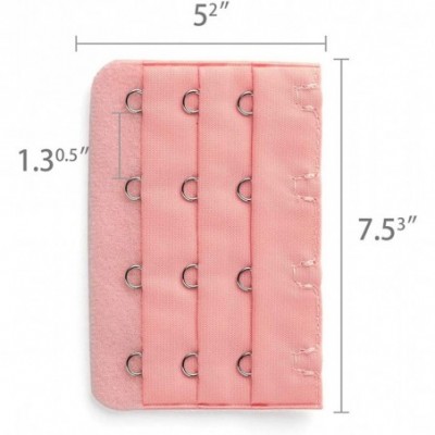 Accessories Woman Underwear 3 x 4 Hook and Eye Tape Bra Strap Extender Pink 5 Pcs - CE11BP84NAP