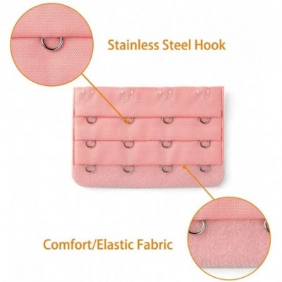 Accessories Woman Underwear 3 x 4 Hook and Eye Tape Bra Strap Extender Pink 5 Pcs - CE11BP84NAP