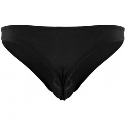 G-Strings & Thongs Men's Strap O-Ring Pouch Thong Underwear Low Rise Bikini Briefs G-String - Black - CK18SM87G5E