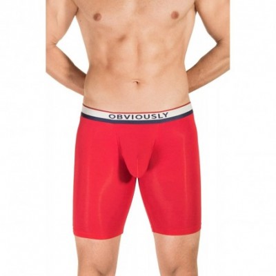 Boxer Briefs Man Boxer Brief 9 inch Leg - Red - CY182Y08XIK