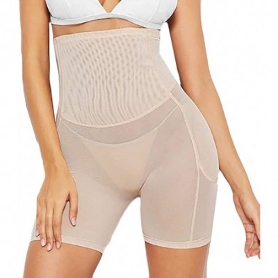 Shapewear Sexy Buttocks Hips Panties Shapewear Plus Size High Waist Padded Underwear - Khaki - C5194S8SHDH