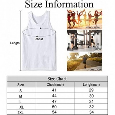 Undershirts Men Muscle Tank Top Summer Beach Holiday Fashion Sleeveless Vest Shirts - Fantasy D20 Dice Black - C719DE060R3