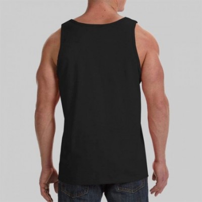 Undershirts Men Muscle Tank Top Summer Beach Holiday Fashion Sleeveless Vest Shirts - Fantasy D20 Dice Black - C719DE060R3