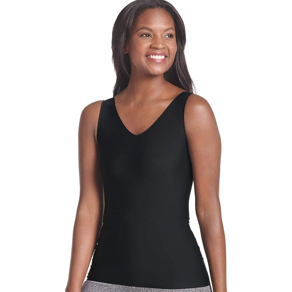 Shapewear Women's Shapewear Slimmers 6-in-1 Tank - Black - CC18U0WS6ST