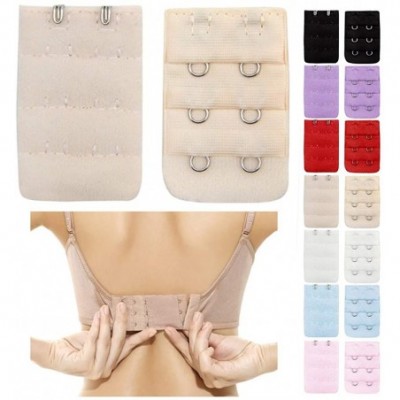 Accessories Bra Extender Soft Comfortable Bra 3 Hooks Women Lady's Band Extensions Strap Extender - Blue - C6196QXMXI4