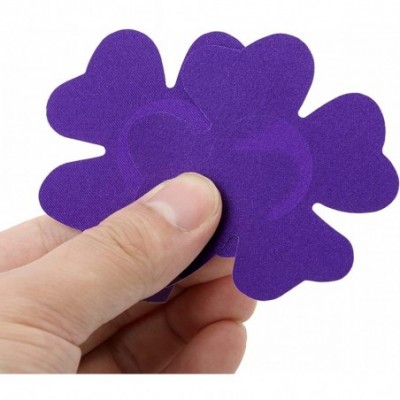 Accessories Nipple Covers 10 Pairs Disposable Self-Adhesive Pasties Bra Stickers - Purple - CE19CQ9R93D