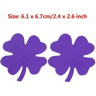 Accessories Nipple Covers 10 Pairs Disposable Self-Adhesive Pasties Bra Stickers - Purple - CE19CQ9R93D