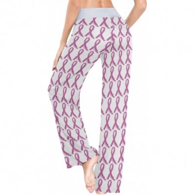 Bottoms Women's Pajama Pants Drawstring Wide Leg Lounge Trouser Sleepwear Pants - Color2 - C01985KC0I9