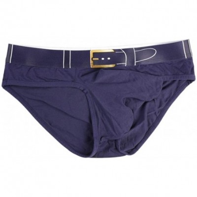 Trunks Men's Sexy Elephant Nasal Panties Cotton Triangle Briefs - Sapphire - CU193RUW2KL