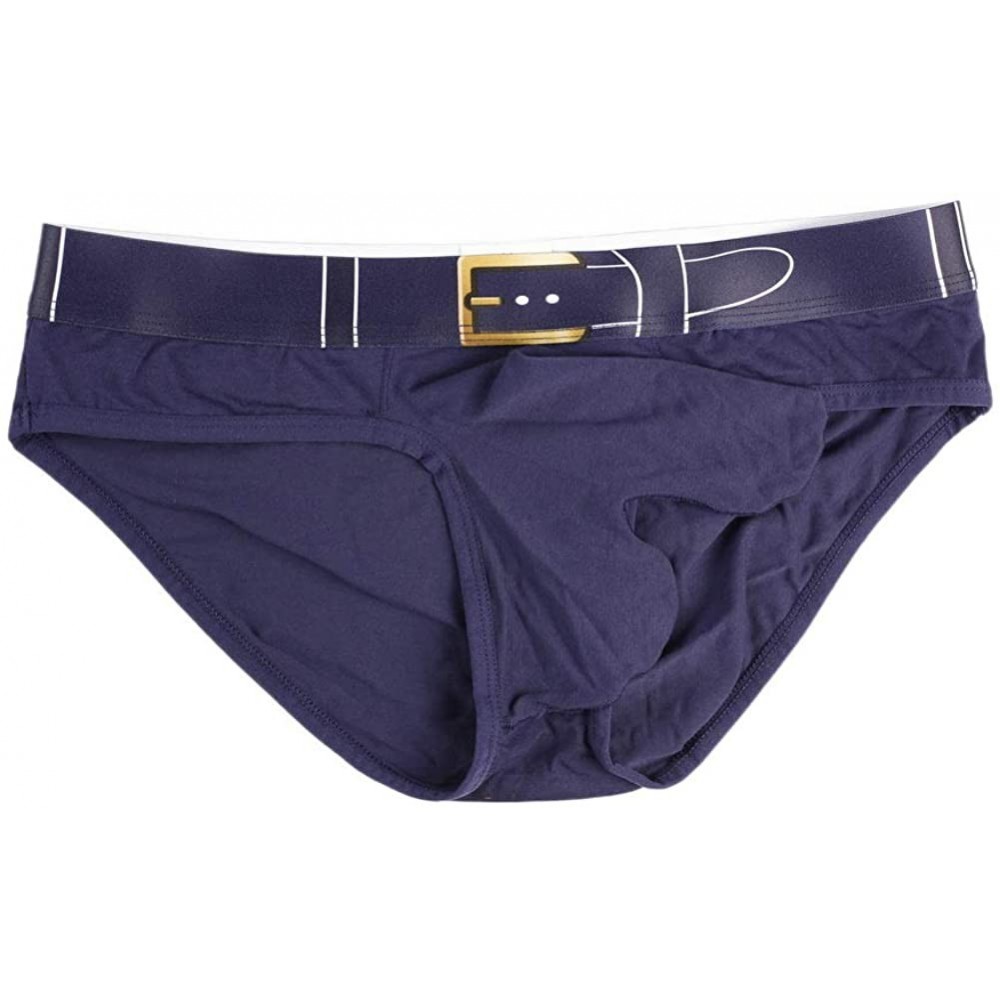 Trunks Men's Sexy Elephant Nasal Panties Cotton Triangle Briefs - Sapphire - CU193RUW2KL