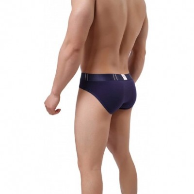 Trunks Men's Sexy Elephant Nasal Panties Cotton Triangle Briefs - Sapphire - CU193RUW2KL