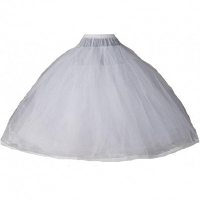 Slips Women's 8 Layers Tulle Ball Gowns Dresses Petticoats with No Rings - CE120X0KX23