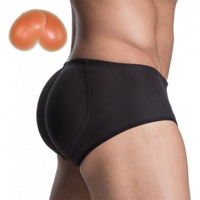 Briefs Butt Lifter Briefs Padded Bum Shaperwear Hip Enhancer Underwear for Men-Black-M - CC18EDMS82N