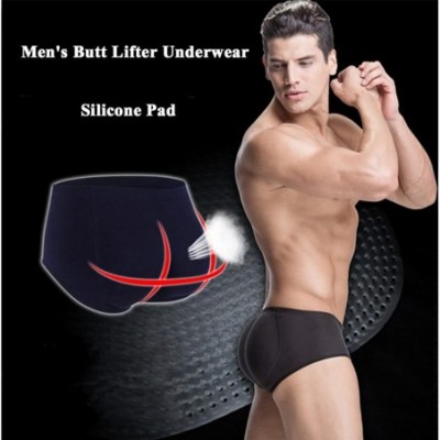 Briefs Butt Lifter Briefs Padded Bum Shaperwear Hip Enhancer Underwear for Men-Black-M - CC18EDMS82N