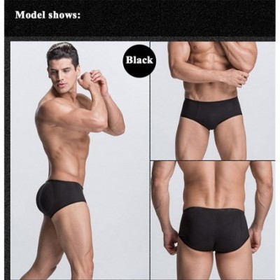 Briefs Butt Lifter Briefs Padded Bum Shaperwear Hip Enhancer Underwear for Men-Black-M - CC18EDMS82N