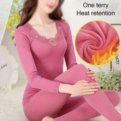 Thermal Underwear 2020 Women's Thermal Underwear Set- Ultra-Soft Comfortable Long Johns Set Plus Velvet Winter Warm Top & Bot...