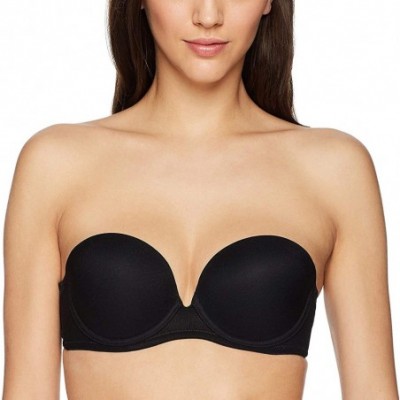 Bras Next to Nothing Plunge Strapless Bra Bra - Black - CU182Q7XU67