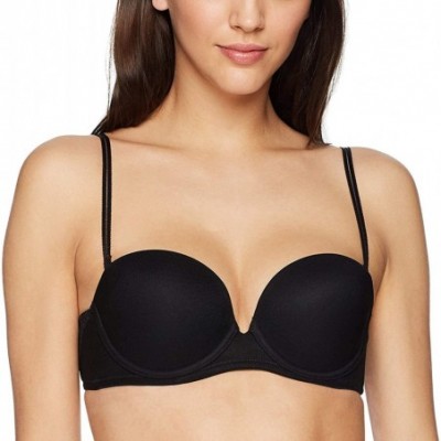 Bras Next to Nothing Plunge Strapless Bra Bra - Black - CU182Q7XU67