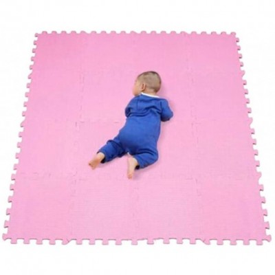 Tops Yoga Mat EVA Mat Home Office Yoga Gym Gymnastic Garage Workshop Showroom Floor Matting - Pink - CT197YHE79C