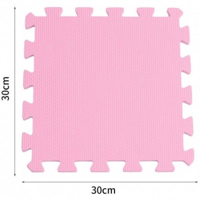 Tops Yoga Mat EVA Mat Home Office Yoga Gym Gymnastic Garage Workshop Showroom Floor Matting - Pink - CT197YHE79C