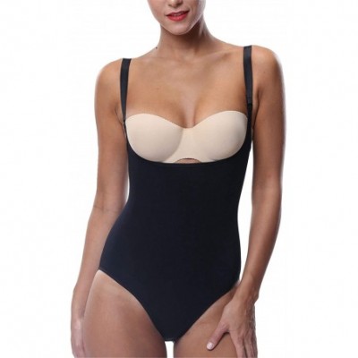 Shapewear Open Bust Bodysuit Shapewear for Women Slim Control Body Shaper Briefer - Black - CN18LKA3KZN