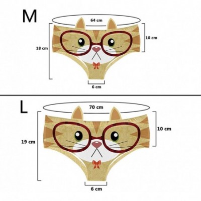 Panties Women's Flirty Sexy Funny Naughty 3D Printed Animal Tail Underwears Briefs Gifts With Cute Ears - Dr Cat - CP18R3R5HU5