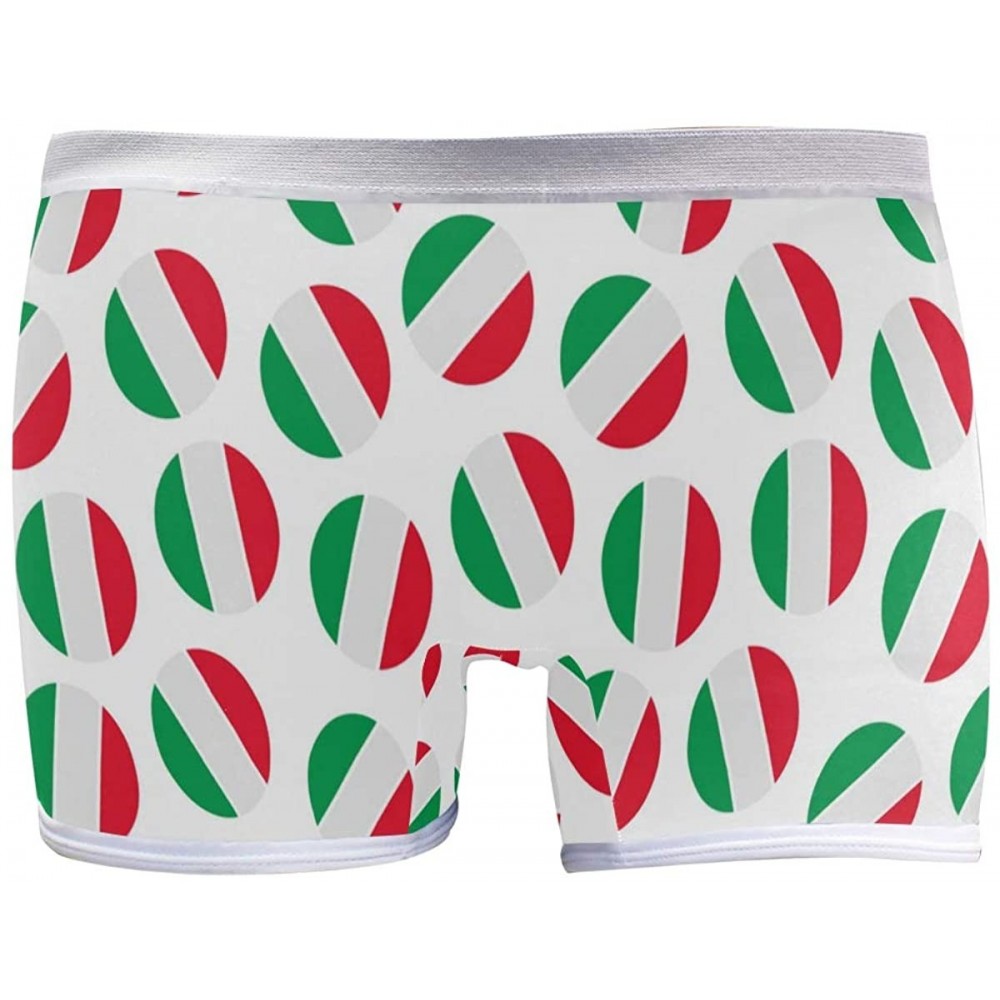 Panties Women's Boyshort Panties Rastafarian Flag with Lion Soft Underwear Boxer Briefs - Italy Polka Dot - CO19226MCEO