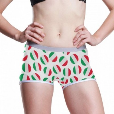 Panties Women's Boyshort Panties Rastafarian Flag with Lion Soft Underwear Boxer Briefs - Italy Polka Dot - CO19226MCEO