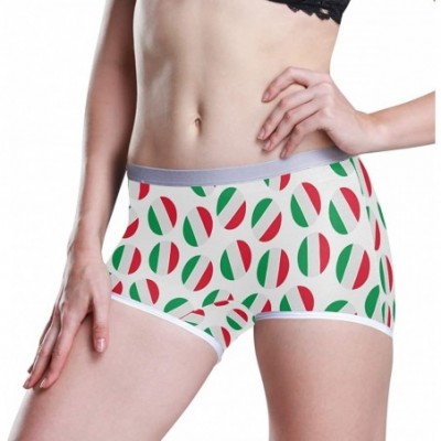 Panties Women's Boyshort Panties Rastafarian Flag with Lion Soft Underwear Boxer Briefs - Italy Polka Dot - CO19226MCEO