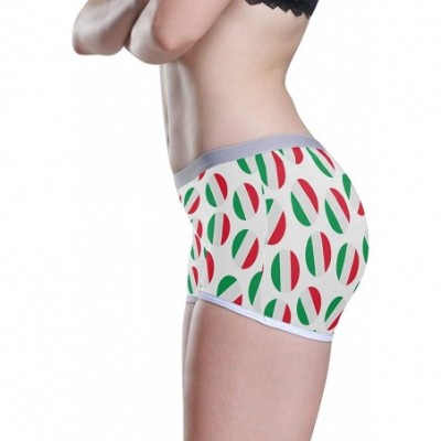 Panties Women's Boyshort Panties Rastafarian Flag with Lion Soft Underwear Boxer Briefs - Italy Polka Dot - CO19226MCEO