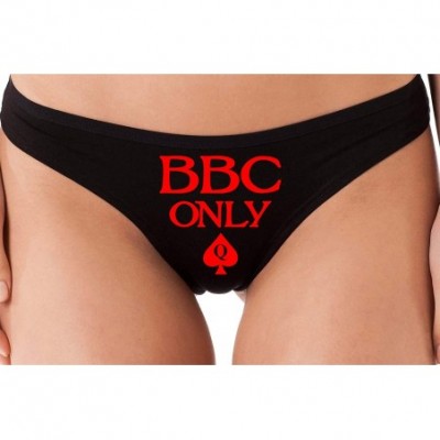 Panties BBC Only Queen of Spades for Big Black Cock Thong Panties - Red - CR18LSX6ENM