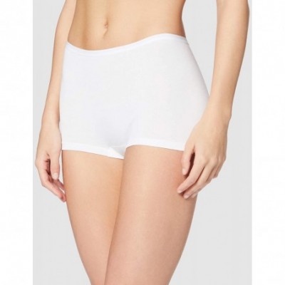 Panties Women's Cotton Boy Shorts- Pack of 5 - White - C218ZTKO3LW