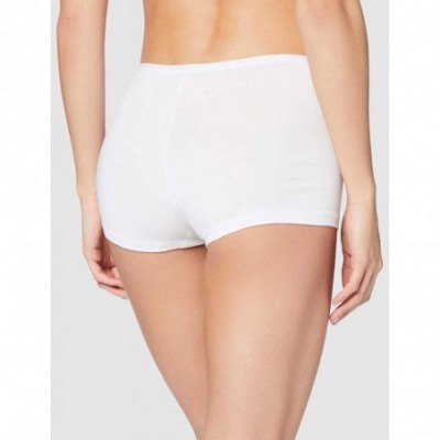 Panties Women's Cotton Boy Shorts- Pack of 5 - White - C218ZTKO3LW