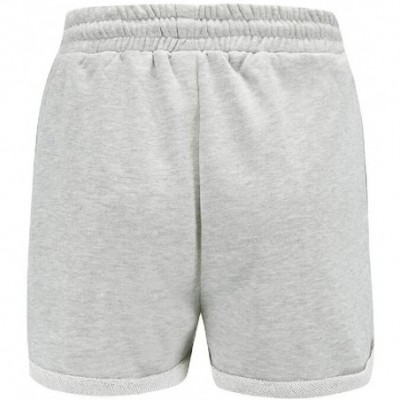 Bottoms Women's Summer Shorts Sleep Shorts Stretchy Drawstring Bottoms Lounge Sports Short - Grey - CQ19CUSLHXH