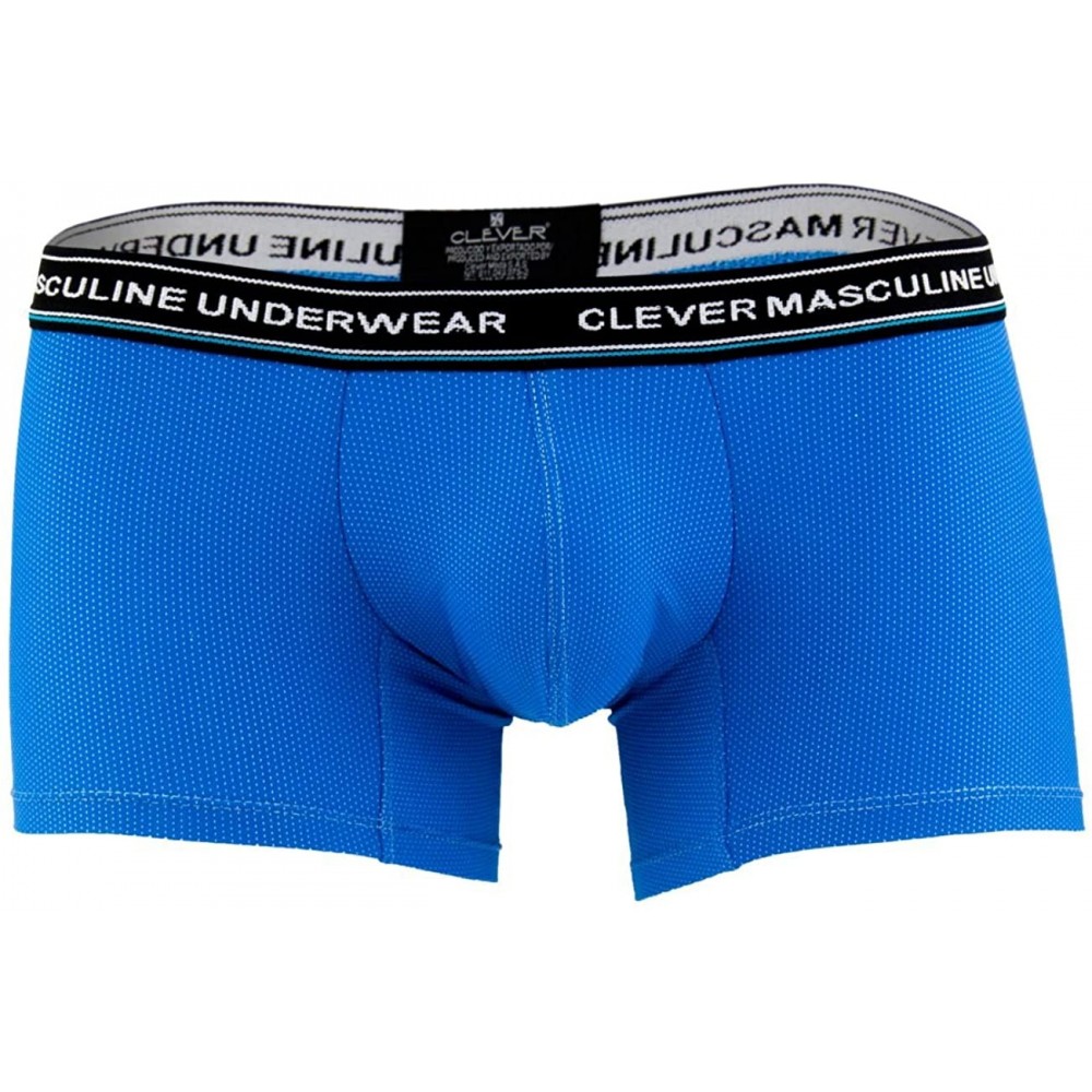 Boxer Briefs Masculine Male Boxer Briefs Trunks Underwear for Men - Blue - CM18C54N0ML