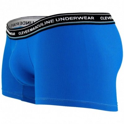 Boxer Briefs Masculine Male Boxer Briefs Trunks Underwear for Men - Blue - CM18C54N0ML