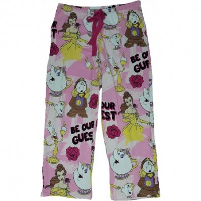 Bottoms Disney Beauty and The Beast All Over Capri Knit Sleep Pants - C917XXS422S