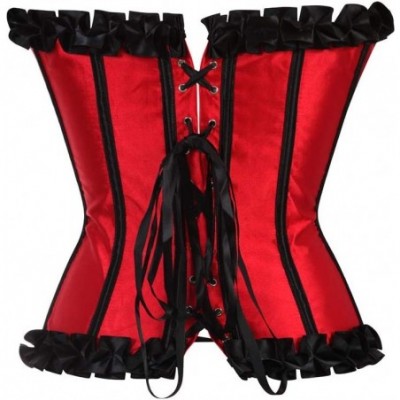 Bustiers & Corsets Sexy Basque Corset Lingerie for Women Plus Size Overbust Sexy Corset for Loss Waist Gothic Lace Up Bustier...