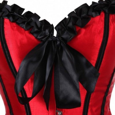 Bustiers & Corsets Sexy Basque Corset Lingerie for Women Plus Size Overbust Sexy Corset for Loss Waist Gothic Lace Up Bustier...