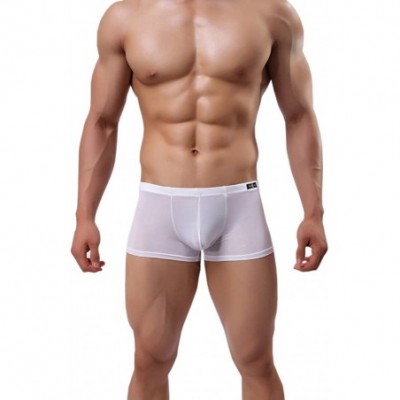 Boxer Briefs Men's Silky Boxer Briefs Short Leg Underwear Pack Health to Wear - 4pack-a02 - CB186TTLQCY