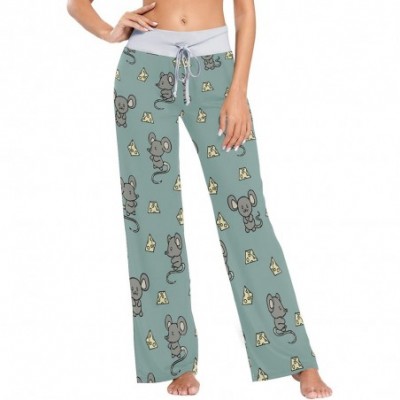 Bottoms Women Pajama Pants Sleepwear Comfy Casual Palazzo Lounge Pants Wide Leg - Color 2 - CF197NO26N4