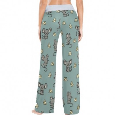 Bottoms Women Pajama Pants Sleepwear Comfy Casual Palazzo Lounge Pants Wide Leg - Color 2 - CF197NO26N4