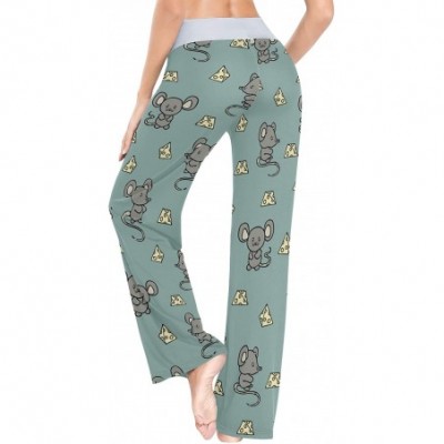 Bottoms Women Pajama Pants Sleepwear Comfy Casual Palazzo Lounge Pants Wide Leg - Color 2 - CF197NO26N4