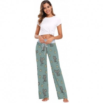 Bottoms Women Pajama Pants Sleepwear Comfy Casual Palazzo Lounge Pants Wide Leg - Color 2 - CF197NO26N4