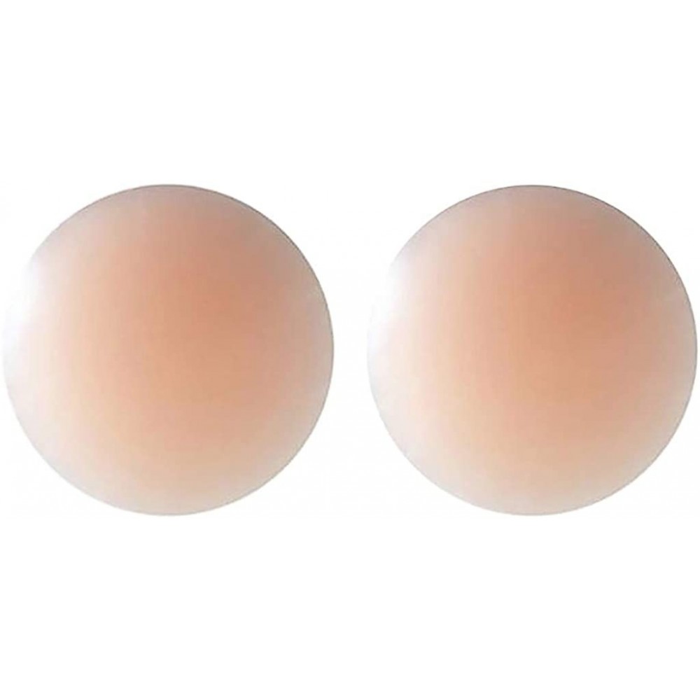 Accessories Breast Petals Nipplecovers 5 Pairs Reusable Silicone Petal Adhesive Nipple Cover Invisible Bra Pad Pasties - Khak...