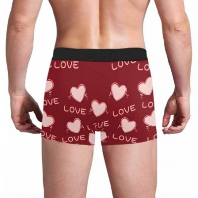 Briefs Custom Funny Face Boxers Briefs for Men Boyfriend- Customized Underwear with Picture Love Heart Makes Me Wet All Gray ...