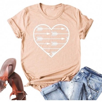 Tops Easter Women Lady Letter Printed Short Sleeve T-Shirt Casual Loose Top Tunics - T-orange - CR196H8RO3Y