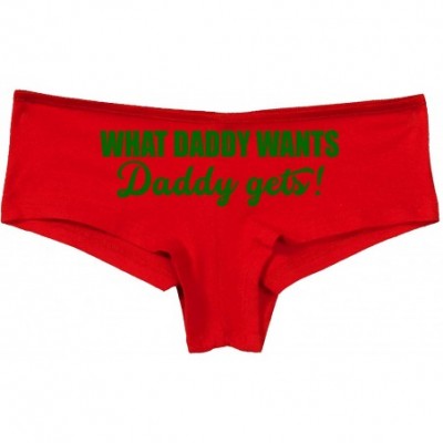 Panties What Daddy Wants Daddy Gets Everything Slutty Red Panties - Green - CW195GTCHE5