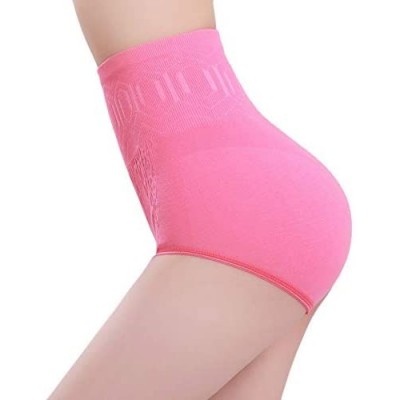 Shapewear Soft Underpants Briefs Panties for Women Cotton Underwear High Waist Control Body Shaper Slimming Pants - Hot Pink ...