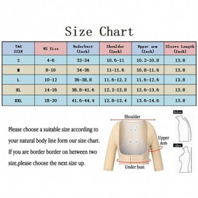 Shapewear Women Upper Arm Shaper Compression Bust Shaper Bra Slimming Crop Tops Shapewear Vest Posture Corrector Body Shaper ...